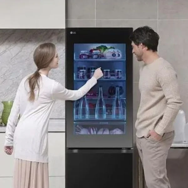 Frigorífico Combi LG GBG5160CEV Instaview DoorCooling+ Negro Grafito 1,86 m