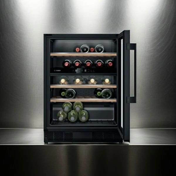 Vinoteca Bosch KUW21AHG0 · 44 Botellas · Integrable · Doble Zona · Filtro UV · Clase G