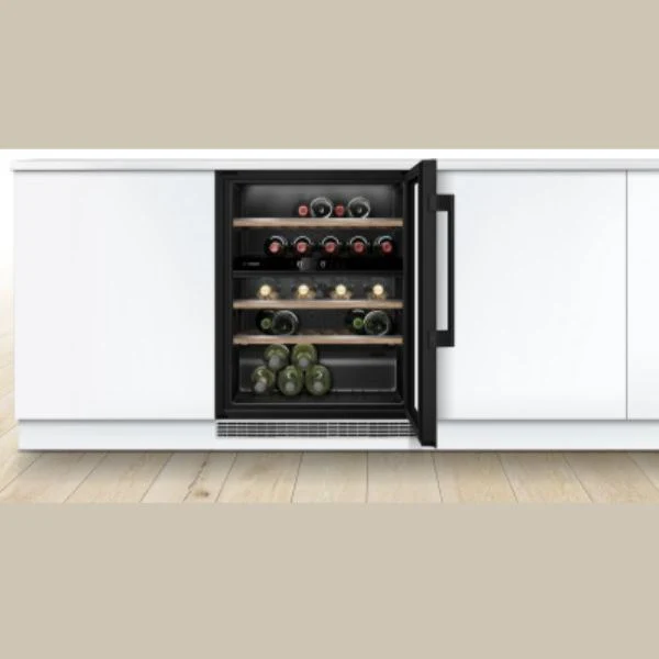 Vinoteca Bosch KUW21AHG0 · 44 Botellas · Integrable · Doble Zona · Filtro UV · Clase G
