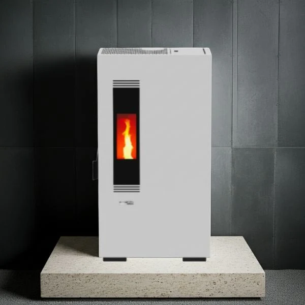 Estufa de Pellets MUNDOCLIMA BIOTHERM MILA 5 kW · Alta Eficiencia · Colores Negro o Blanco