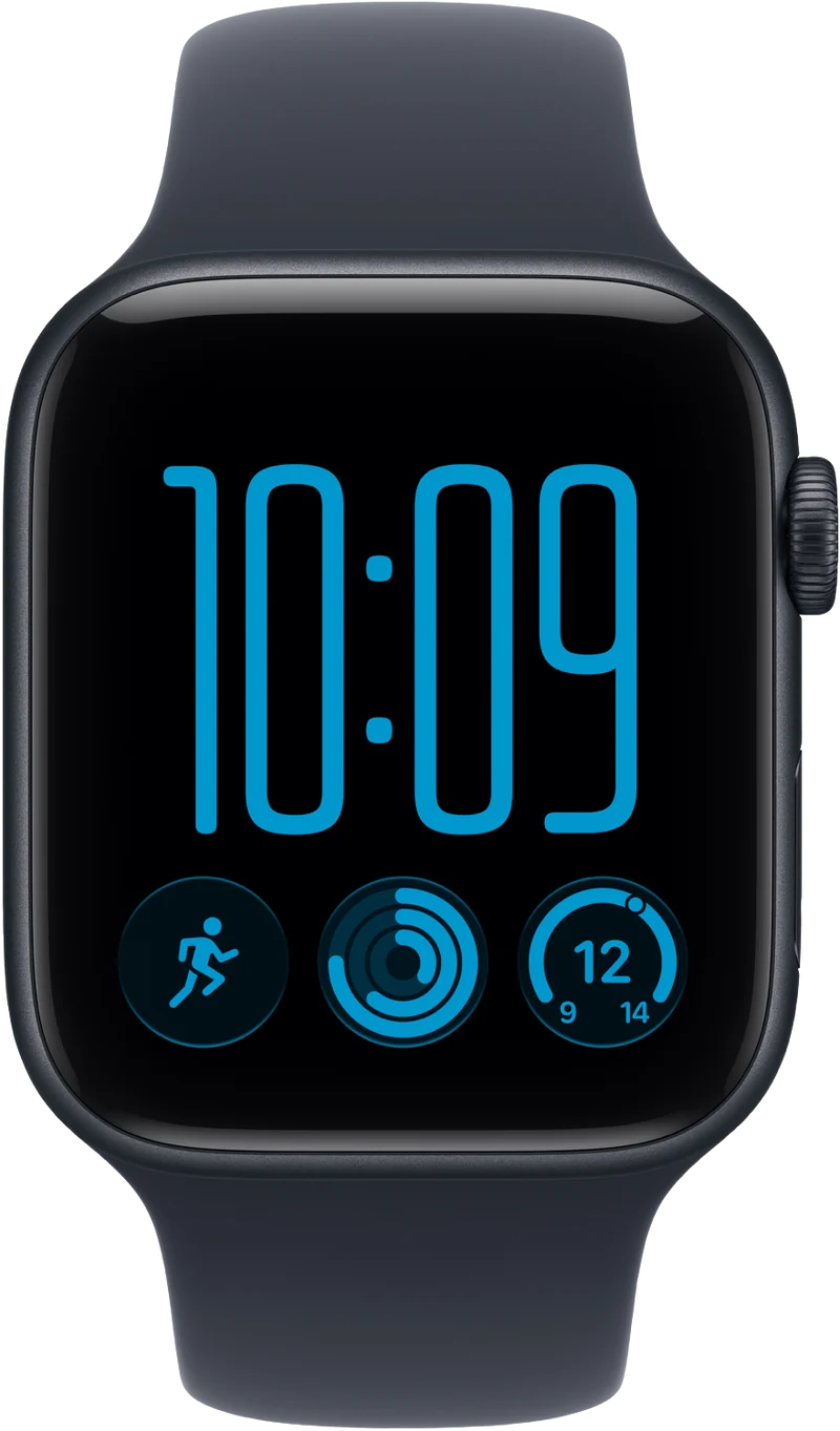 Apple Watch SE 3 GPS 44mm Midnight Aluminium Case Navy Blue Sport Band S/M