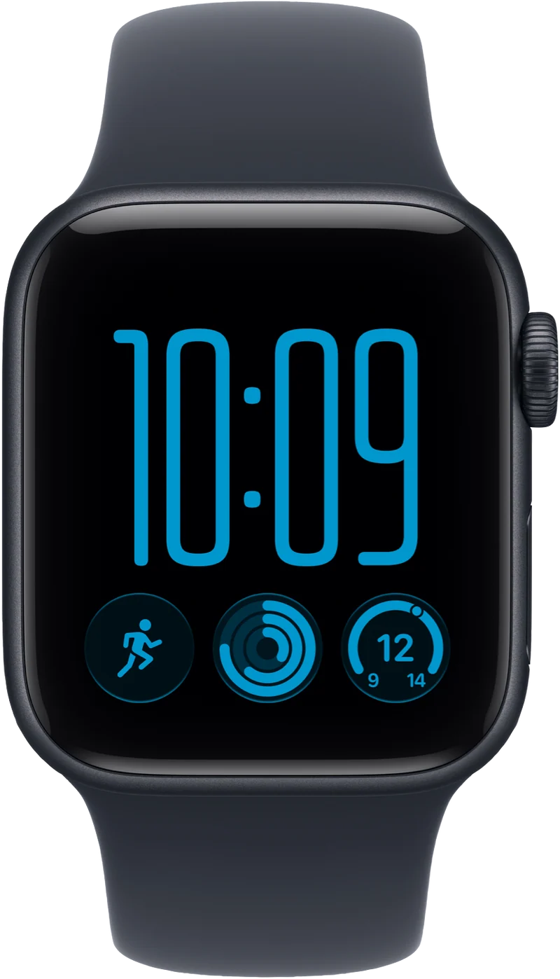 Apple Watch SE 3 GPS 40mm Midnight Aluminium Case Navy Blue Sport Band M/L