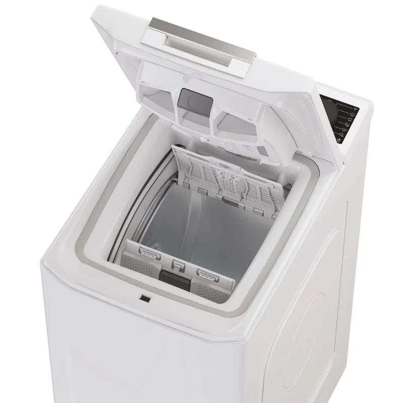 Lavadora carga superior Haier THASN286TM5S, Blanco, 8 kg, 1200 rpm, A