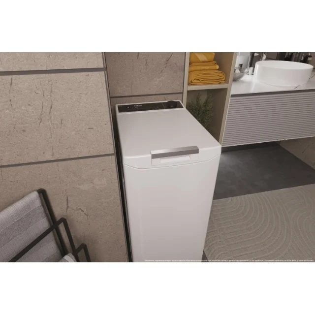 Lavadora carga superior Haier THASN286TM5S, Blanco, 8 kg, 1200 rpm, A