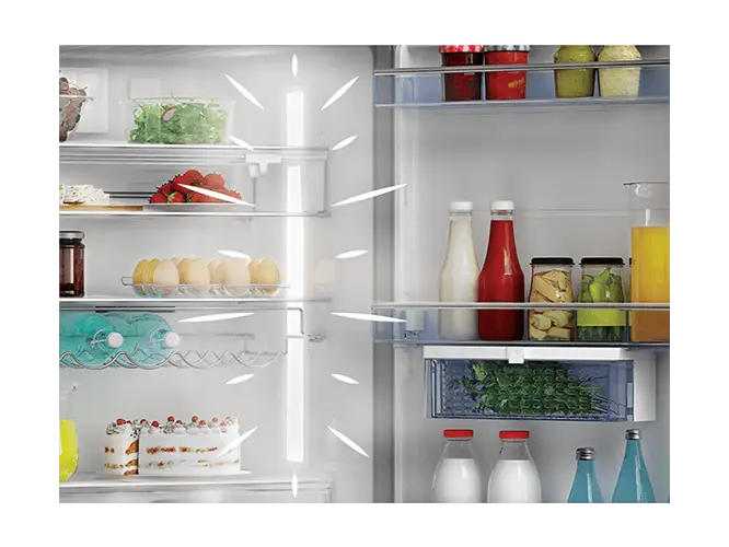 Frigorífico americano - Beko GNO5323XPN, No Frost, 177 cm, 532 l, 4 Estrellas, Iluminación LED, Acero inoxidable
