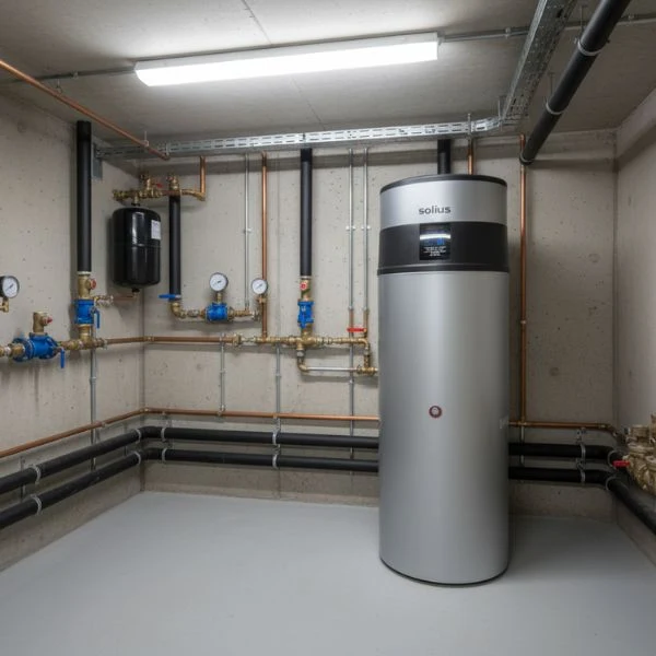 Solius ECOTANK SILVER · Bomba de Calor Sanitaria 500 L · Inox Duplex 2205 · R290 · Antilegionela · Alta Eficiencia