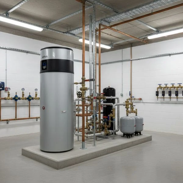 Solius ECOTANK SILVER · Bomba de Calor Sanitaria 500 L · Inox Duplex 2205 · R290 · Antilegionela · Alta Eficiencia