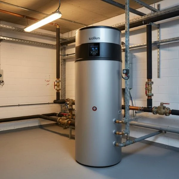 Solius ECOTANK SILVER · Bomba de Calor Sanitaria 500 L · Inox Duplex 2205 · R290 · Antilegionela · Alta Eficiencia