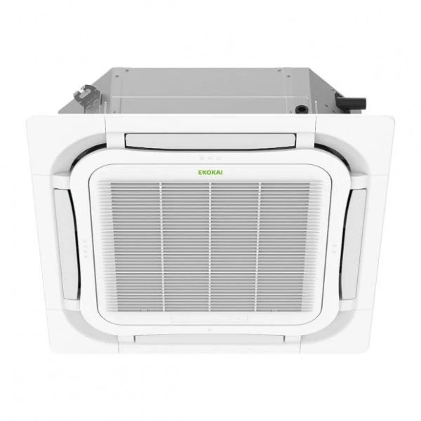 Cassette EKOKAI Serie FGW · Inverter R32 · A++ · Flujo 360º · WiFi · 5–16 kW · Oficinas y Comercios
