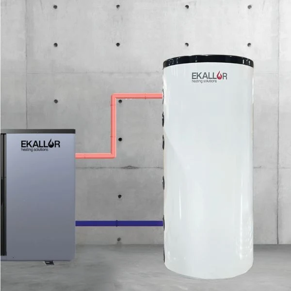 Depósitos de Inercia y Acumulación EKALLOR · 50–300 L · Acero Inox SUS304 · Aislamiento Alta Densidad