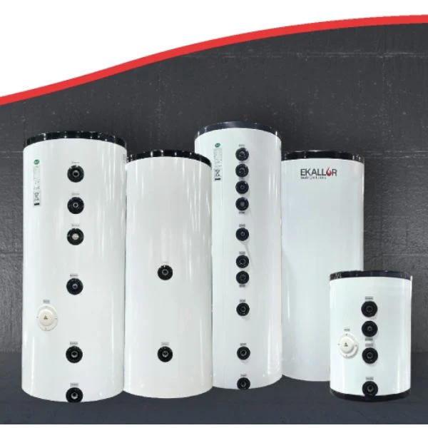 Depósitos de Inercia y Acumulación EKALLOR · 50–300 L · Acero Inox SUS304 · Aislamiento Alta Densidad