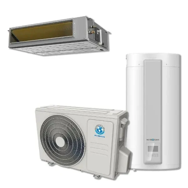 Conjunto Aire Acondicionado Conductos + ACS MUNDOCLIMA H14 | Aerotermia + Climatización | WiFi · R32 · Alta Eficiencia