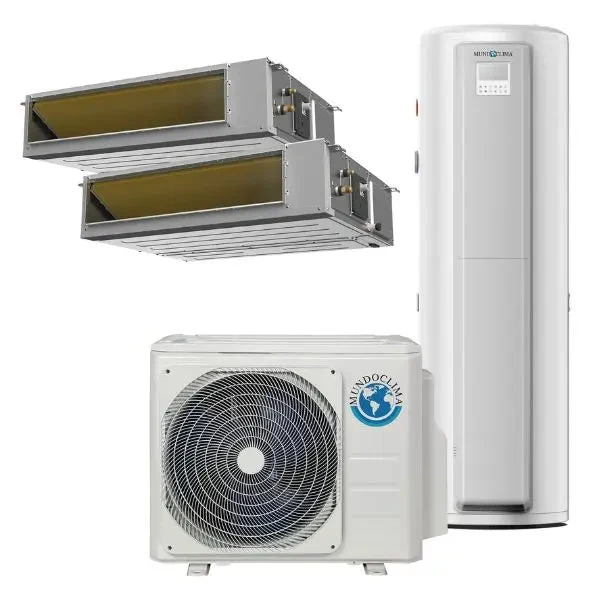 Conjunto Aire Acondicionado Conductos + ACS MUNDOCLIMA H14 | Aerotermia + Climatización | WiFi · R32 · Alta Eficiencia