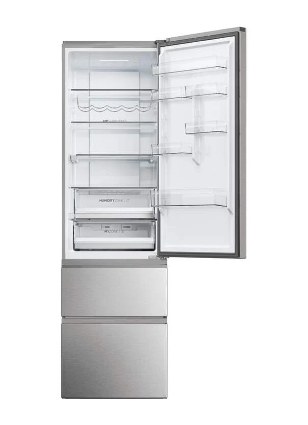 Frigorífico Combi Haier 3P HTW5620ENMG, 205x60cm, NOFROST, E, Inox,