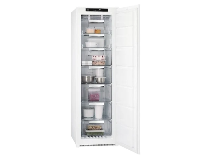 Congelador vertical integrable AEG ABE818E6NS, Blanco, 177 cm, E