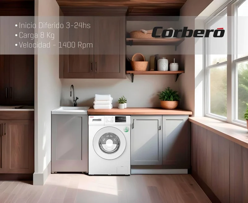 OFERTA LAVADORA CF CORBERO 8KG 1400RPM CLASE ENERGETICA A CLT8BL1424
