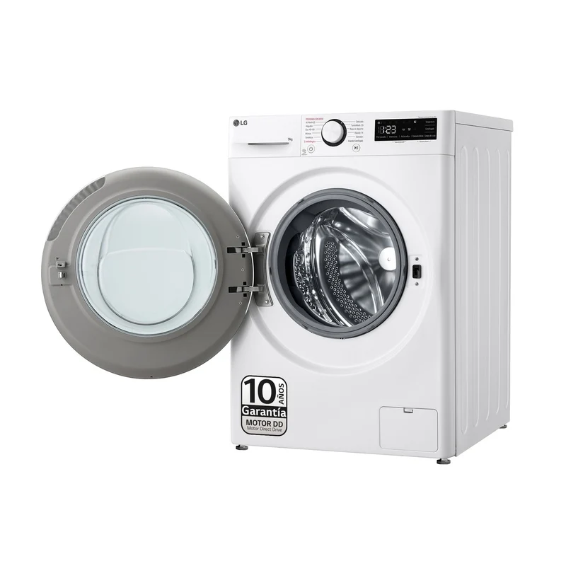 LAVADORA LG F4WR6009A0W 9KG 1400RPM SMART STEAM - ,CLASE A-10%, TURBOWASH360, VAPOR, 12 PROGRAMAS