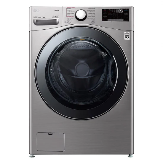 Lavadora LG F1P1CY2T, 17kg, 1200rpm, E,TURBOWASH STEAM INOX ANTIHUELLAS Serie XXL,