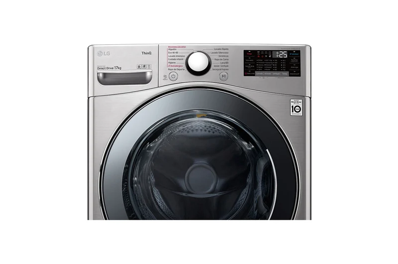 Lavadora LG F1P1CY2T, 17kg, 1200rpm, E,TURBOWASH STEAM INOX ANTIHUELLAS Serie XXL,