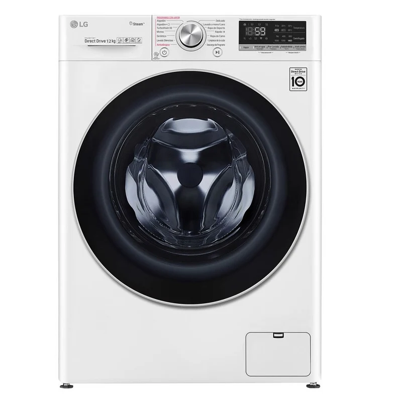 Lavadora LG F4WV5012S0W, 12kg, 1400rpm, B,INVERTER SERIE 500 AI Direct Drive