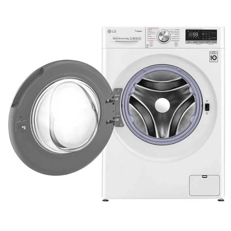 Lavadora LG F4WV5012S0W, 12kg, 1400rpm, B,INVERTER SERIE 500 AI Direct Drive