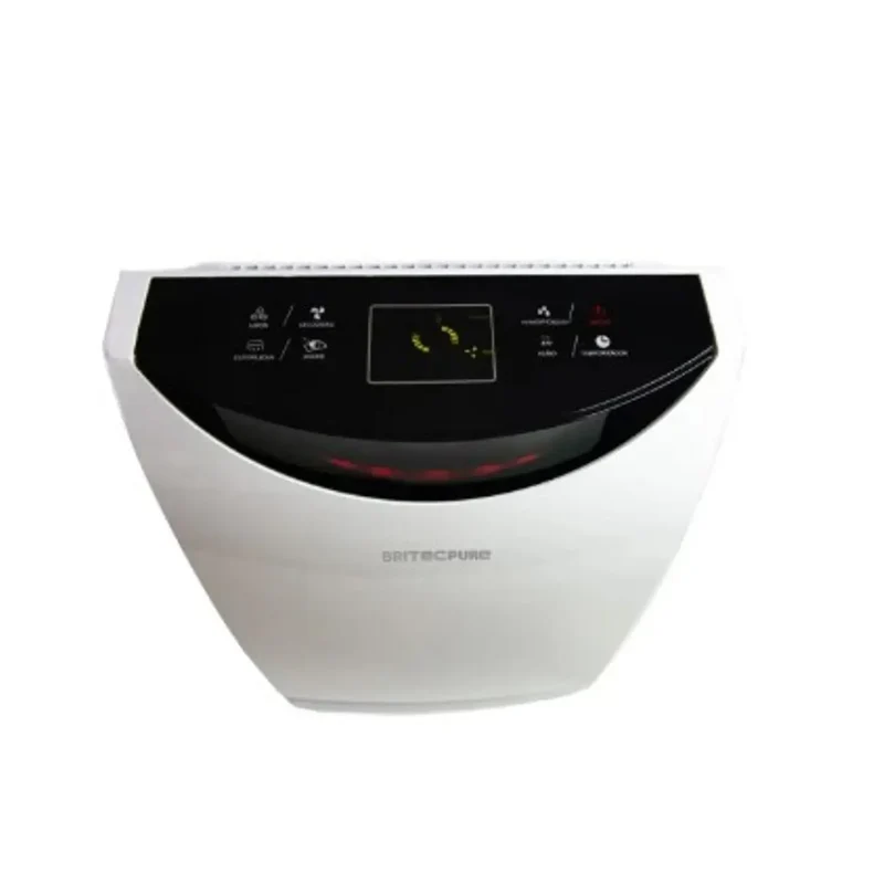 Britecpure K02A Blanco – Purificador de Aire 6 en 1 con HEPA H13, UV‑A e Ionizador | Aire Limpio para 45 m²