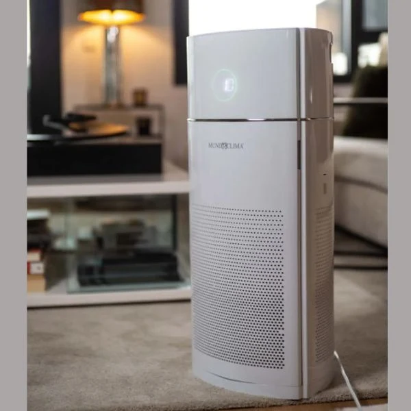 Purificadores de Aire MUNDOCLIMA Serie MU‑PUR EXCELLENCE · HEPA H13 · 200 / 400 / 600 · Hasta 60 m² · Ionizador & Touchless