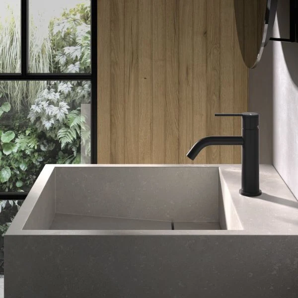 Grifo de Lavabo Monomando Nexus 70 mm 5 L/min – Acabados Cromado, Negro Mate, Gunmetal y Oro Cepillado