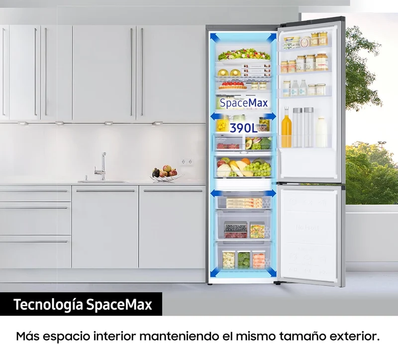 Frigorífico Combi Samsung RB38T675DSA INOX 203X60CM CLASE D 390L (ÚLTIMA UNIDAD EXPOSICIÓN)