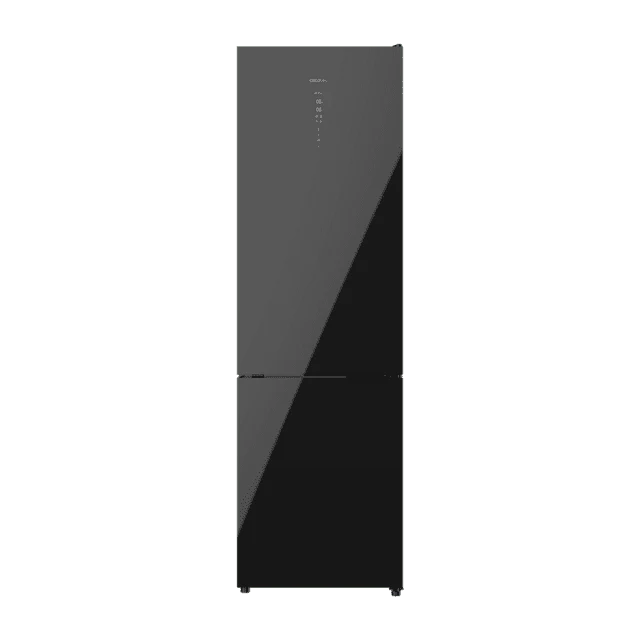 FRIGORIFICO COMBI CRISTAL NEGRO CECOTEC Black Glass con 356 litros de capacidad, 200x60 cm clase D INVERTER Total No Frost
