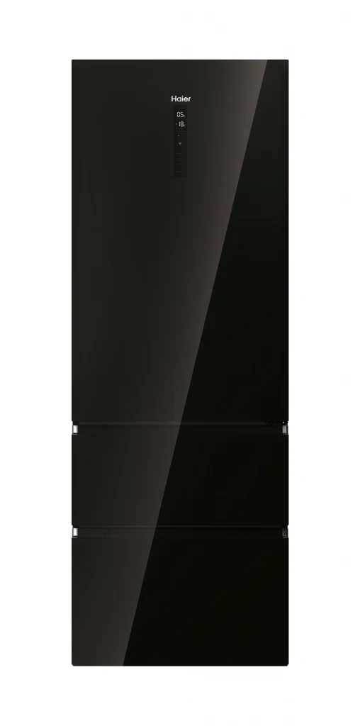 OFERTA FRIGORIFICO COMBI HAIER 3D NOFROST CRISTAL NEGRO 200,6 m x 70 cm HTW7720DNGB