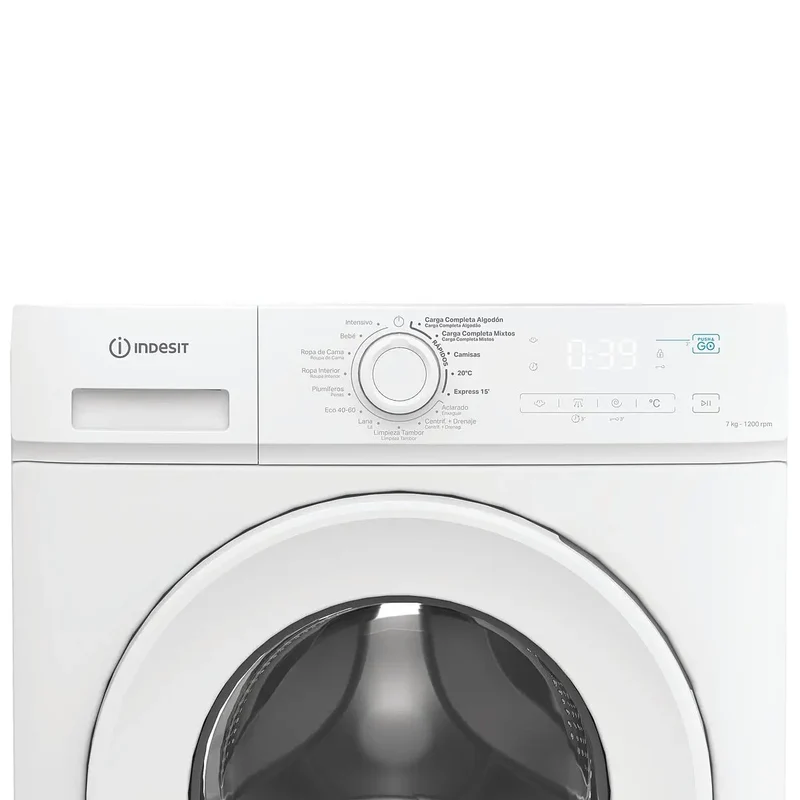 Lavadora INDESIT IMA752MYTIMESPT 7 kg de capacidad 1200 Rpm Clase B Display digital