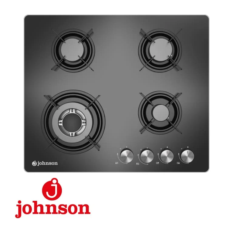 ENCIMERA CRISTAL GAS JOHNSON 4 FG 60CM TRIPLE ANILLO AROS FUNDICION NEGRA JAMA4BN
