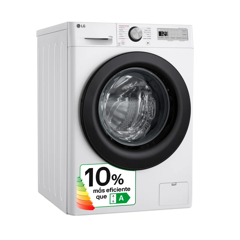 LAVADORA LG F4WR5011A6F 11KG 1400RPM Vapor,AI Direct Drive, Un 10% más eficiente que A, Serie 500