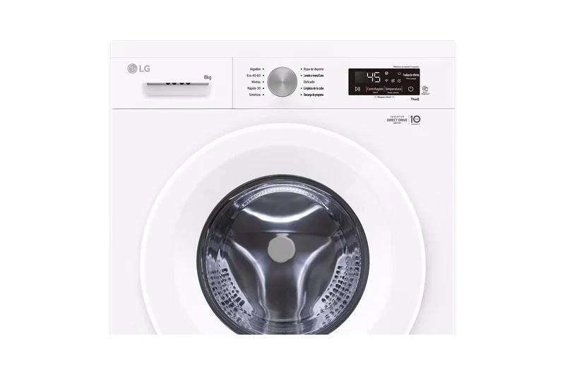LAVADORA LG F4X1008NWH, 8kg, 1400rpm, A TAPA EXTRAIBLE
