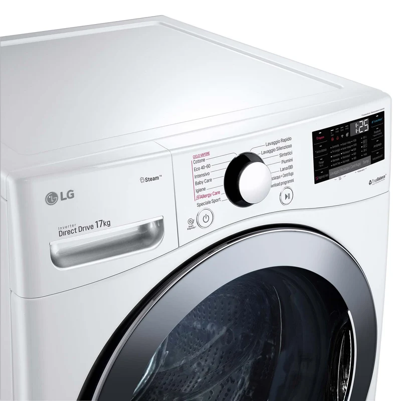 Lavadora LG F1P1CY2W , 17kg, 1200rpm, E,TURBOWASH STEAM Serie XXL