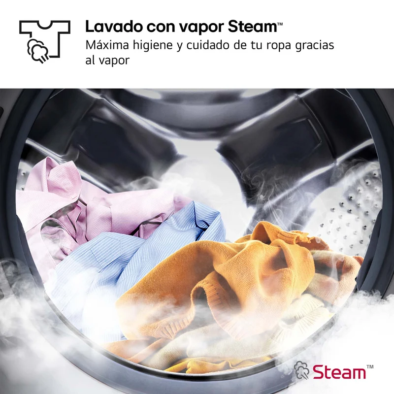 LAVADORA LG F0P3CYV2W 20KG 1000RPM TurboWash 360º Serie XXL CLASE B