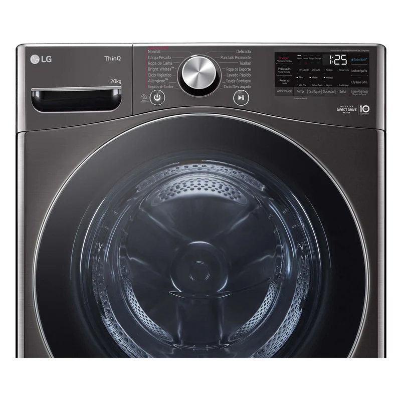 LAVADORA LG F0P3CYV2E 20KG 1000RPM INOX GRAFITO AIDD TW TurboWash 360º Serie XXL CLASE B