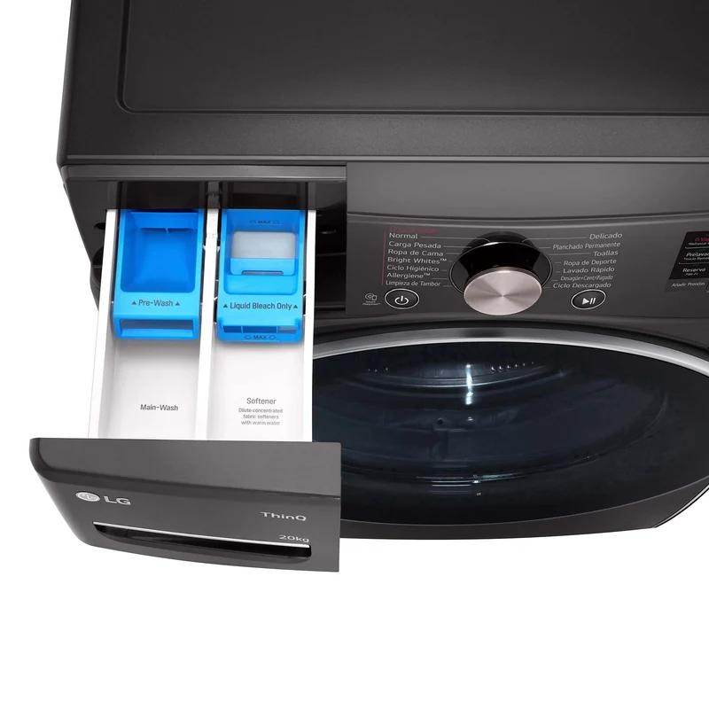 LAVADORA LG F0P3CYV2E 20KG 1000RPM INOX GRAFITO AIDD TW TurboWash 360º Serie XXL CLASE B