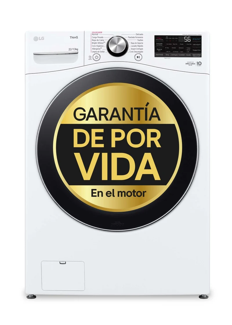 LAVADORA LG F0P3CYV2W 20KG 1000RPM TurboWash 360º Serie XXL CLASE B