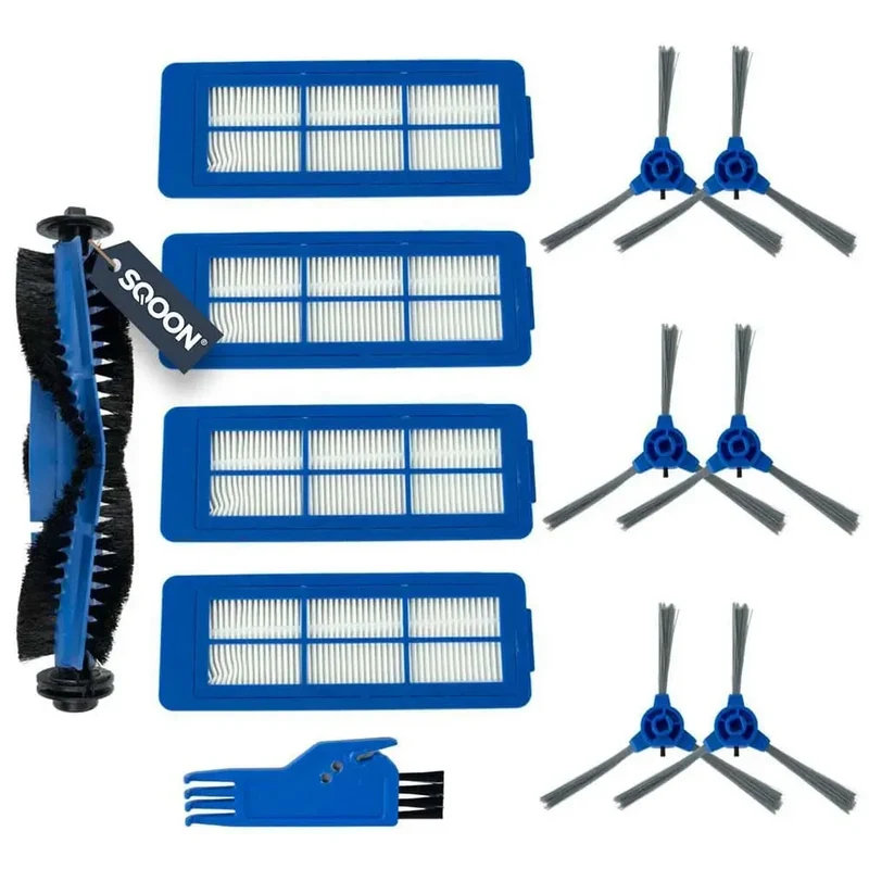 Kit de mantenimiento robot aspirador Eufy RoboVac 11S, 15C, 25C, 30C, 35C, G10, G20, G30, R450 y R500 12 piezas S0914