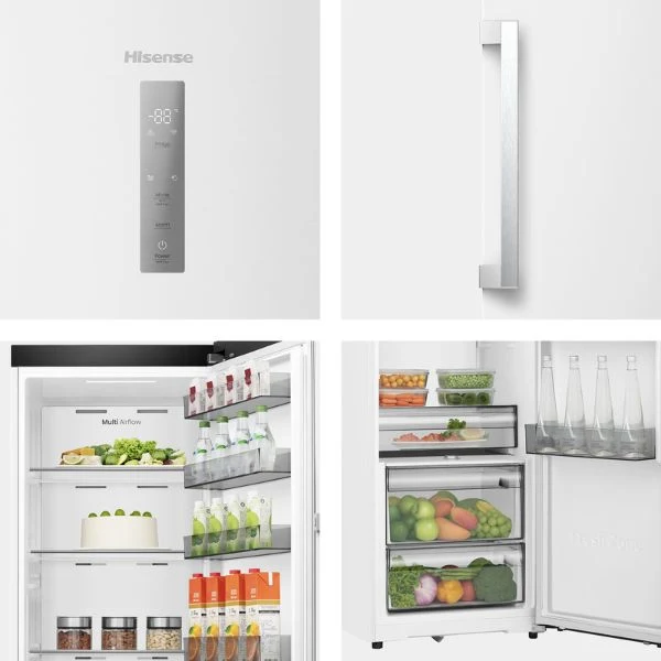 Frigorífico Hisense RL3K370SEWE1 Blanco | 186cm | Diseño Kitchen Fit | Iluminación LED | Silencioso 35dB
