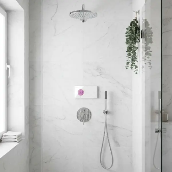 Control Termostático Electrónico Empotrado Shower Technology | BELGAQUA | Antilegionela | 2 Vías | Seguridad Sanitaria