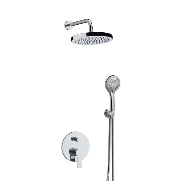 Conjunto Ducha Empotrar Clever GO2 | 3 Funciones de Salida | 2 Vías | Cartucho Cerámico | Alta Durabilidad