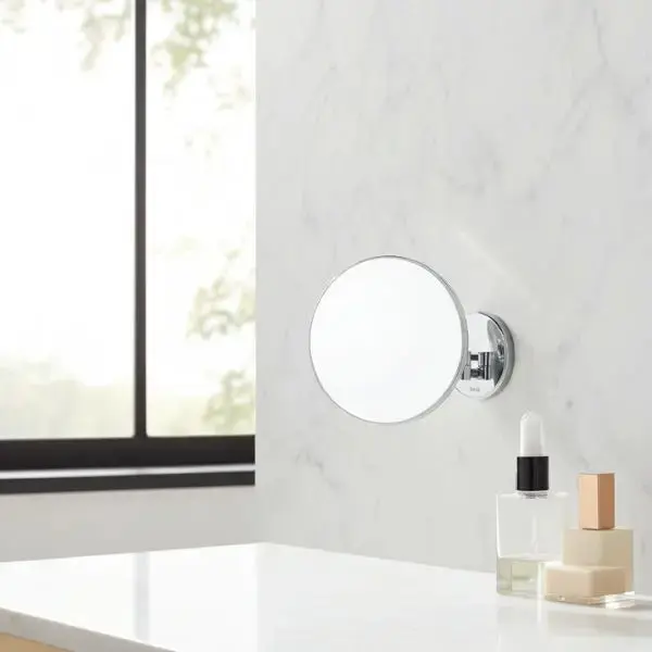 Espejo de Pared con Luz y Brazo Articulado GAMA HOTELS - Aumento 3x IP44