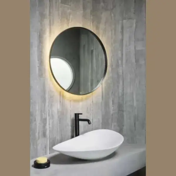 Jabonera Cromada de Encimera GAMA HOTELS ROUND | Diseño Metálico Minimalista para Baño