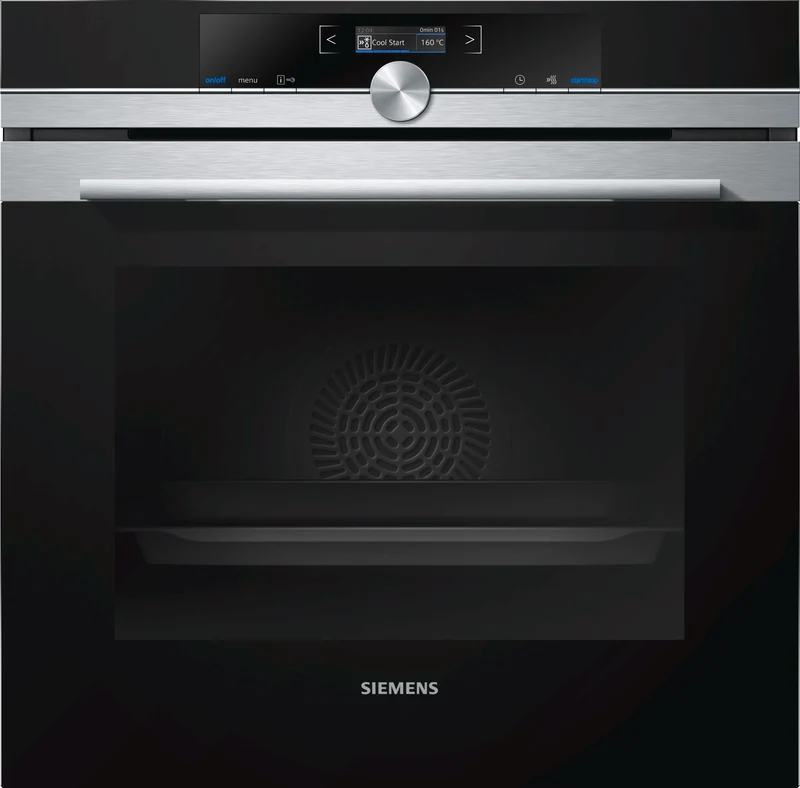 HORNO PIROLÍTICO SIEMENS HB673GBS1 CRISTAL NEGRO+INOX , Integrable A+