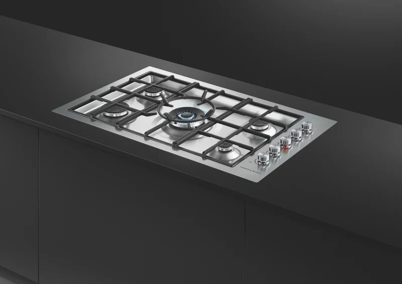 Fisher & Paykel 90cm Series 9 5 Burner Gas Cooktop, Flush Fit, Natural Gas