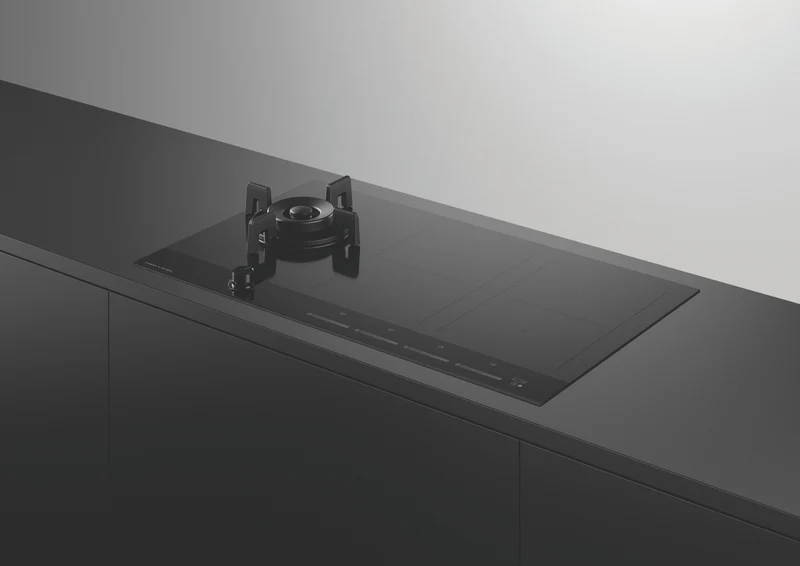 Fisher & Paykel 90cm Series 9 1 Burner + 4 Zone Hybrid Cooktop, 2 SmartZones, Natural Gas