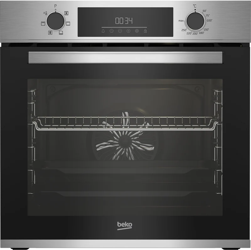 Horno - Beko BBIE12300XD, Multifunción, Hidrólisis, 72 l, 59.4 cm, Función vapor, Inox